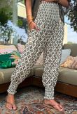 Ren Tiles of Marrakesh Shirring Cuff Pant Khaki